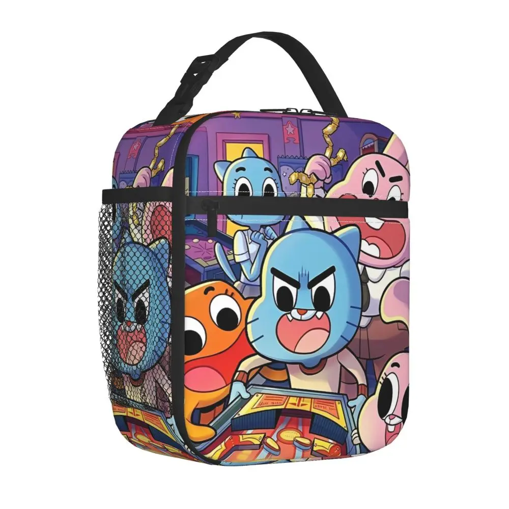 The Amazing World Of Gumball Printed Kawaii Polyester Lunch Bag