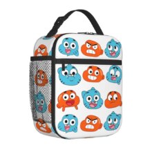 Gumballs And Darwin Greet The Fans Insulated Lunch Bags Large Reusable Thermal Bag Tote Lunch Box Office Outdoor Men Women Gumballs And Darwin Greet The Fans Insulated Lunch Bags Large Reusable Thermal Bag Tote Lunch Box Office Outdoor Men Women