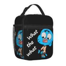Gumballs And Darwin Greet The Fans Insulated Lunch Bags Large Reusable Thermal Bag Tote Lunch Box Office Outdoor Men Women Gumballs And Darwin Greet The Fans Insulated Lunch Bags Large Reusable Thermal Bag Tote Lunch Box Office Outdoor Men Women