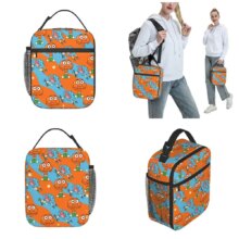 Gumballs And Darwin Greet The Fans Insulated Lunch Bags Large Reusable Thermal Bag Tote Lunch Box Office Outdoor Men Women Gumballs And Darwin Greet The Fans Insulated Lunch Bags Large Reusable Thermal Bag Tote Lunch Box Office Outdoor Men Women