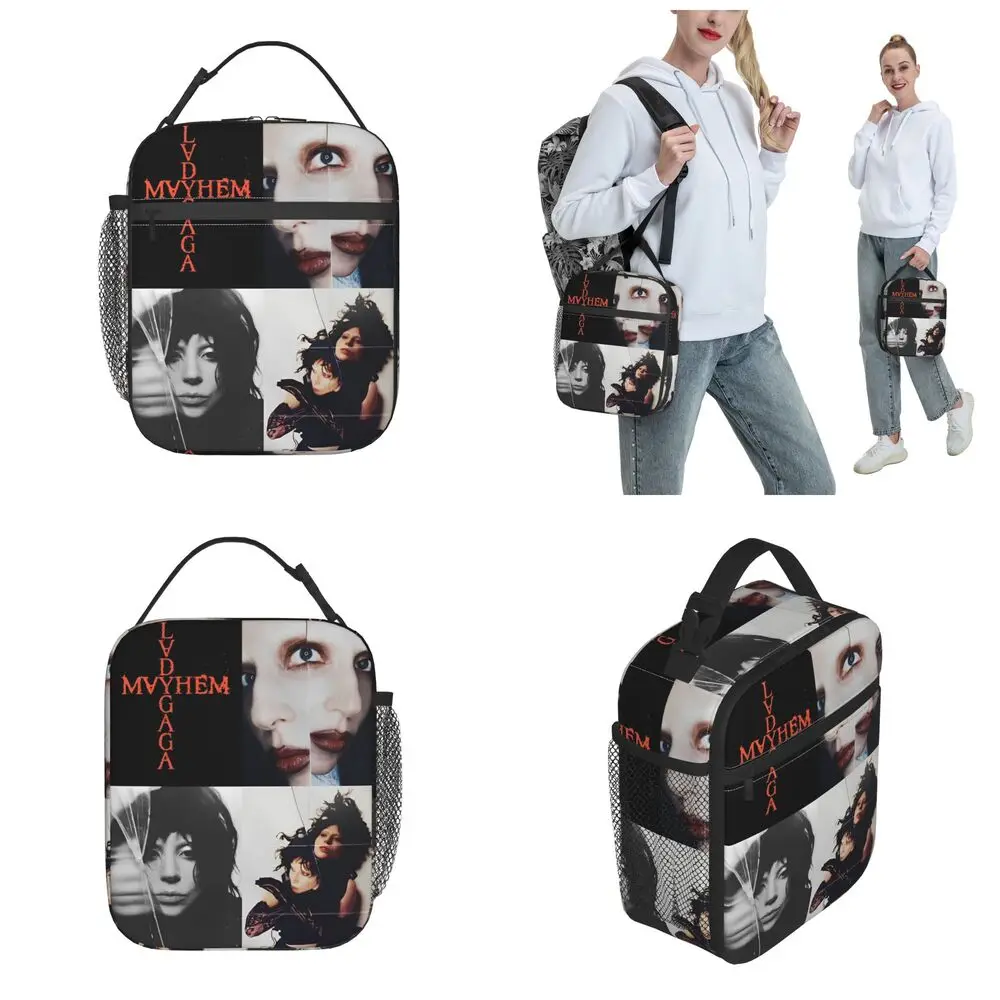 Mayhem Lady Gaga Kawaii Polyester Lunch Bag