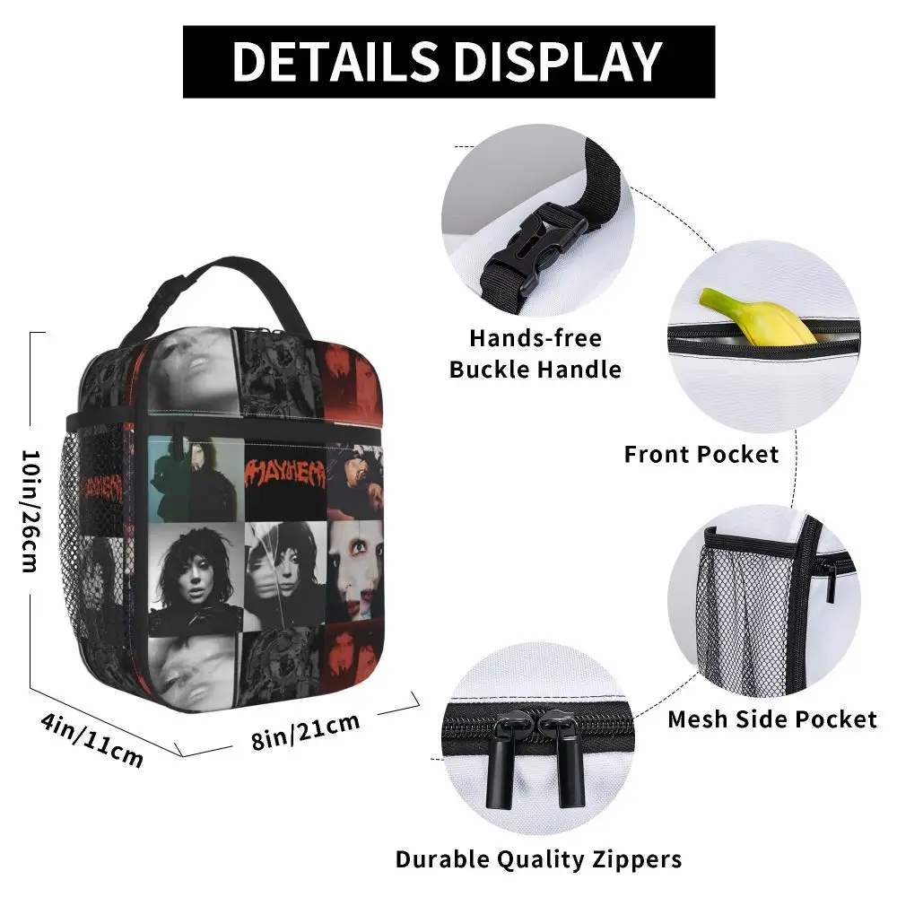 Kawaii Mayhem Lady Gaga Polyester Lunch Bag