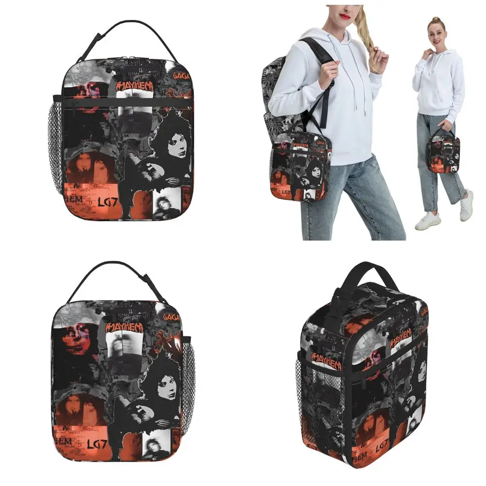 Lady Gaga Mayhem Kawaii Printed Insulated Lunch Bag