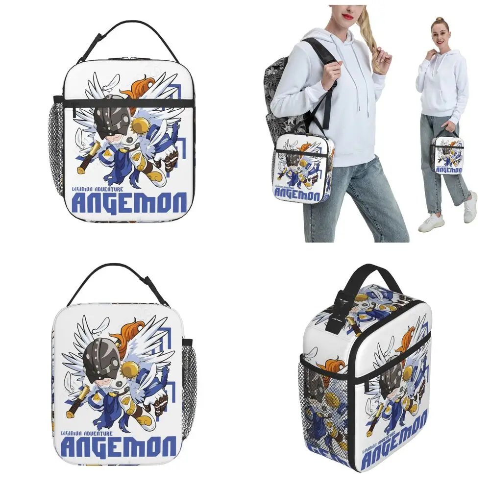 Kawaii Anime Digimon Angemon Lunch Bag