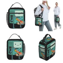 Adventure Times Finn Jake BMO Insulated Lunch Bag Large Cartoon Reusable Thermal Bag Tote Lunch Box School Outdoor Bento Pouch Adventure Times Finn Jake BMO Insulated Lunch Bag Large Cartoon Reusable Thermal Bag Tote Lunch Box School Outdoor Bento Pouch