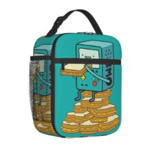 Adventure Times Finn Jake BMO Insulated Lunch Bag Large Cartoon Reusable Thermal Bag Tote Lunch Box School Outdoor Bento Pouch Adventure Times Finn Jake BMO Insulated Lunch Bag Large Cartoon Reusable Thermal Bag Tote Lunch Box School Outdoor Bento Pouch