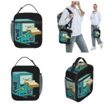 Adventure Times Finn Jake BMO Insulated Lunch Bag Large Cartoon Reusable Thermal Bag Tote Lunch Box School Outdoor Bento Pouch Adventure Times Finn Jake BMO Insulated Lunch Bag Large Cartoon Reusable Thermal Bag Tote Lunch Box School Outdoor Bento Pouch