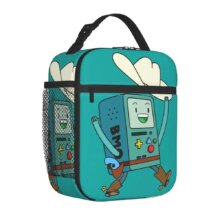 Adventure Times Finn Jake BMO Insulated Lunch Bag Large Cartoon Reusable Thermal Bag Tote Lunch Box School Outdoor Bento Pouch Adventure Times Finn Jake BMO Insulated Lunch Bag Large Cartoon Reusable Thermal Bag Tote Lunch Box School Outdoor Bento Pouch