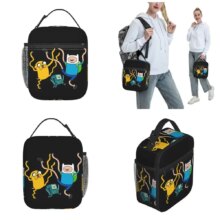 Adventure Times Finn Jake BMO Insulated Lunch Bag Large Cartoon Reusable Thermal Bag Tote Lunch Box School Outdoor Bento Pouch Adventure Times Finn Jake BMO Insulated Lunch Bag Large Cartoon Reusable Thermal Bag Tote Lunch Box School Outdoor Bento Pouch