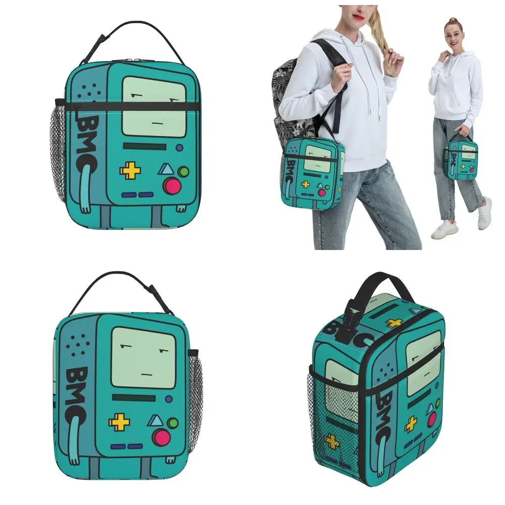 Kawaii Adventure Time Anime BMO Polyester Lunch Bag