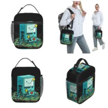 Adventure Times Finn Jake BMO Insulated Lunch Bag Large Cartoon Reusable Thermal Bag Tote Lunch Box School Outdoor Bento Pouch Adventure Times Finn Jake BMO Insulated Lunch Bag Large Cartoon Reusable Thermal Bag Tote Lunch Box School Outdoor Bento Pouch
