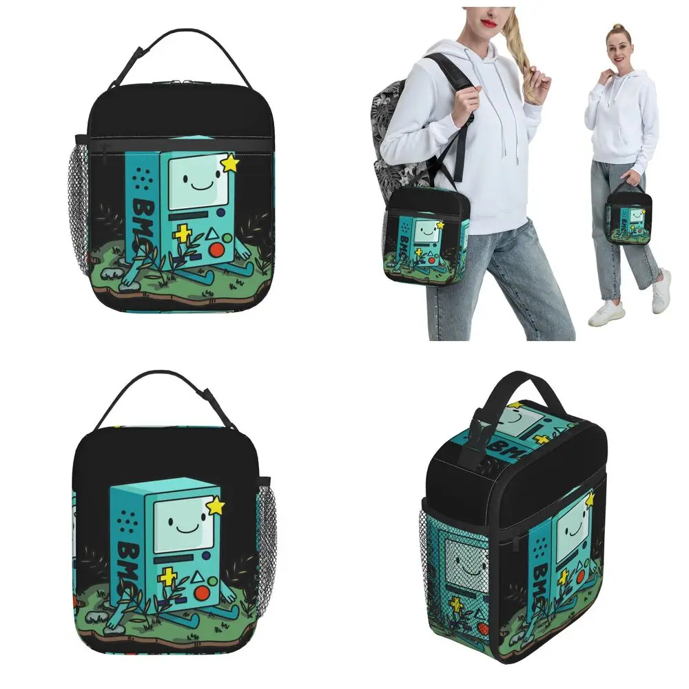 Kawaii Anime Adventure Time BMO Polyester Lunch Bag