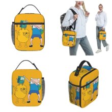 Adventure Times Finn Jake BMO Insulated Lunch Bag Large Cartoon Reusable Thermal Bag Tote Lunch Box School Outdoor Bento Pouch Adventure Times Finn Jake BMO Insulated Lunch Bag Large Cartoon Reusable Thermal Bag Tote Lunch Box School Outdoor Bento Pouch