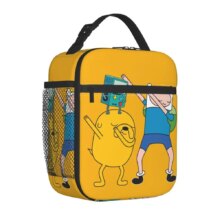 Adventure Times Finn Jake BMO Insulated Lunch Bag Large Cartoon Reusable Thermal Bag Tote Lunch Box School Outdoor Bento Pouch Adventure Times Finn Jake BMO Insulated Lunch Bag Large Cartoon Reusable Thermal Bag Tote Lunch Box School Outdoor Bento Pouch