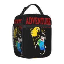 Adventure Times Finn Jake BMO Insulated Lunch Bag Large Cartoon Reusable Thermal Bag Tote Lunch Box School Outdoor Bento Pouch Adventure Times Finn Jake BMO Insulated Lunch Bag Large Cartoon Reusable Thermal Bag Tote Lunch Box School Outdoor Bento Pouch