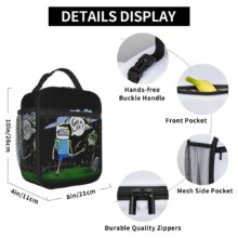 Adventure Times Finn Jake BMO Insulated Lunch Bag Large Cartoon Reusable Thermal Bag Tote Lunch Box School Outdoor Bento Pouch Adventure Times Finn Jake BMO Insulated Lunch Bag Large Cartoon Reusable Thermal Bag Tote Lunch Box School Outdoor Bento Pouch
