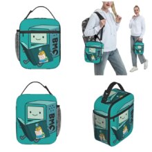 Adventure Times Finn Jake BMO Insulated Lunch Bag Large Cartoon Reusable Thermal Bag Tote Lunch Box School Outdoor Bento Pouch Adventure Times Finn Jake BMO Insulated Lunch Bag Large Cartoon Reusable Thermal Bag Tote Lunch Box School Outdoor Bento Pouch