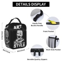 Merry Sunglasses Clown Art Terrifier Insulated Lunch Bags Cooler Bag
Meal Container High Capacity Tote Lunch Box Merry Sunglasses Clown Art Terrifier Insulated Lunch Bags Cooler Bag
Meal Container High Capacity Tote Lunch Box