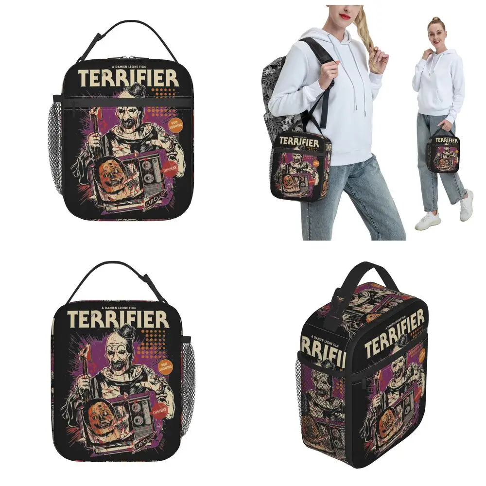 Horror Terrifier Art The Clown Anime Insulated Lunch Bag