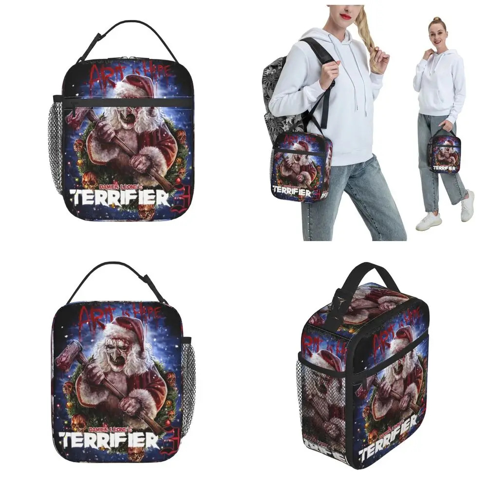 Terrifier Art The Clown Christmas Gnome Lunch Bag