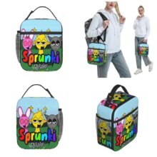 Sprunki Horror Spranky Insulated Lunch Bags Portable Lunch Container Thermal Bag Tote Lunch Box Work Picnic Food Handbags Sprunki Horror Spranky Insulated Lunch Bags Portable Lunch Container Thermal Bag Tote Lunch Box Work Picnic Food Handbags