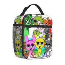 Sprunki Horror Spranky Insulated Lunch Bags Portable Lunch Container Thermal Bag Tote Lunch Box Work Picnic Food Handbags Sprunki Horror Spranky Insulated Lunch Bags Portable Lunch Container Thermal Bag Tote Lunch Box Work Picnic Food Handbags