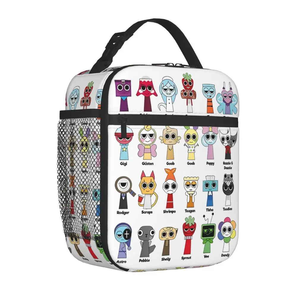Kawaii Sprunki Cartoon Character Lunch Bag