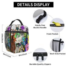 Sprunki Horror Spranky Insulated Lunch Bags Portable Lunch Container Thermal Bag Tote Lunch Box Work Picnic Food Handbags Sprunki Horror Spranky Insulated Lunch Bags Portable Lunch Container Thermal Bag Tote Lunch Box Work Picnic Food Handbags
