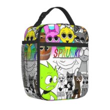 Sprunki Horror Spranky Insulated Lunch Bags Portable Lunch Container Thermal Bag Tote Lunch Box Work Picnic Food Handbags Sprunki Horror Spranky Insulated Lunch Bags Portable Lunch Container Thermal Bag Tote Lunch Box Work Picnic Food Handbags
