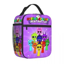 Sprunki Horror Spranky Insulated Lunch Bags Portable Lunch Container Thermal Bag Tote Lunch Box Work Picnic Food Handbags Sprunki Horror Spranky Insulated Lunch Bags Portable Lunch Container Thermal Bag Tote Lunch Box Work Picnic Food Handbags
