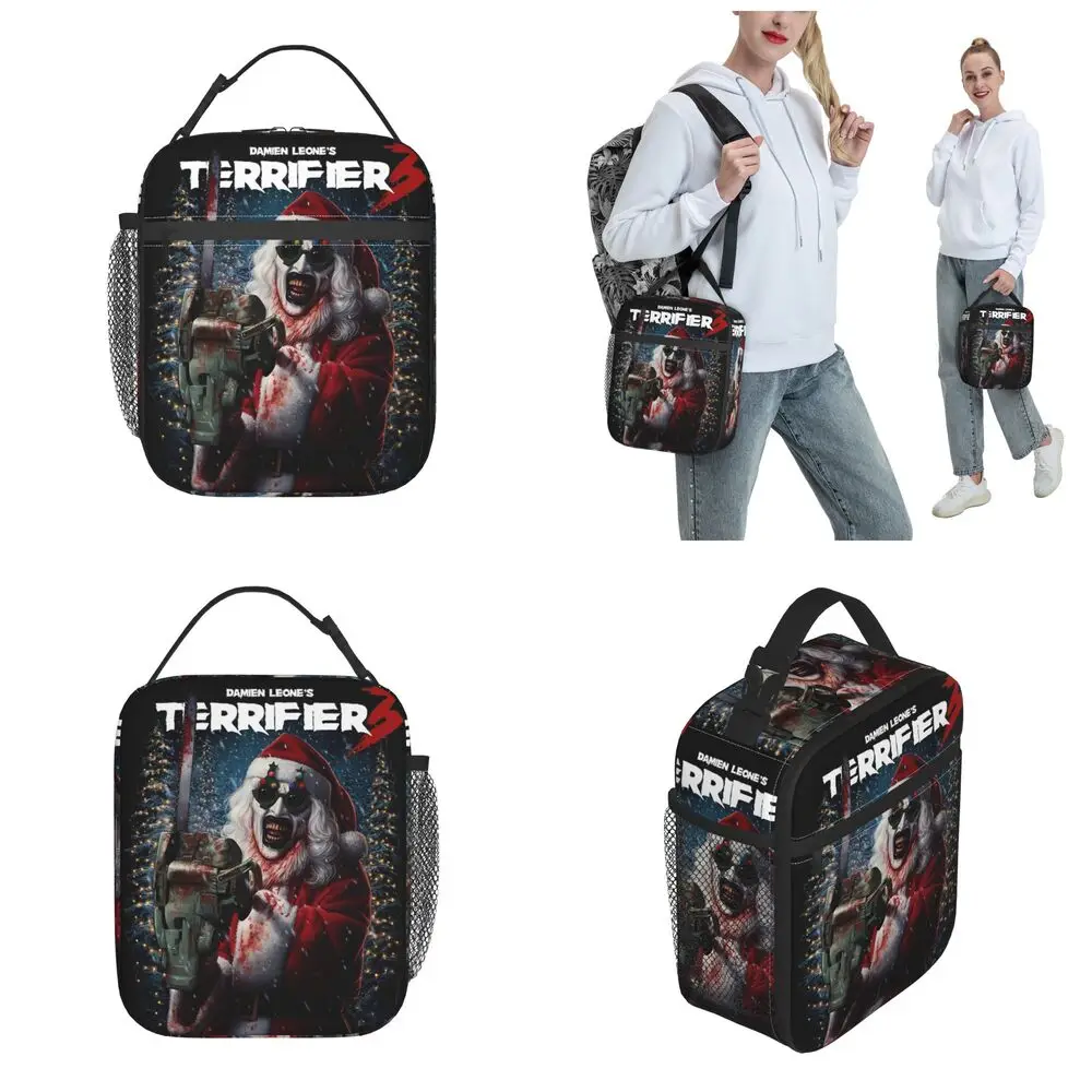 Horror Terrifier Christmas Art The Clown Polyester Lunch Bag