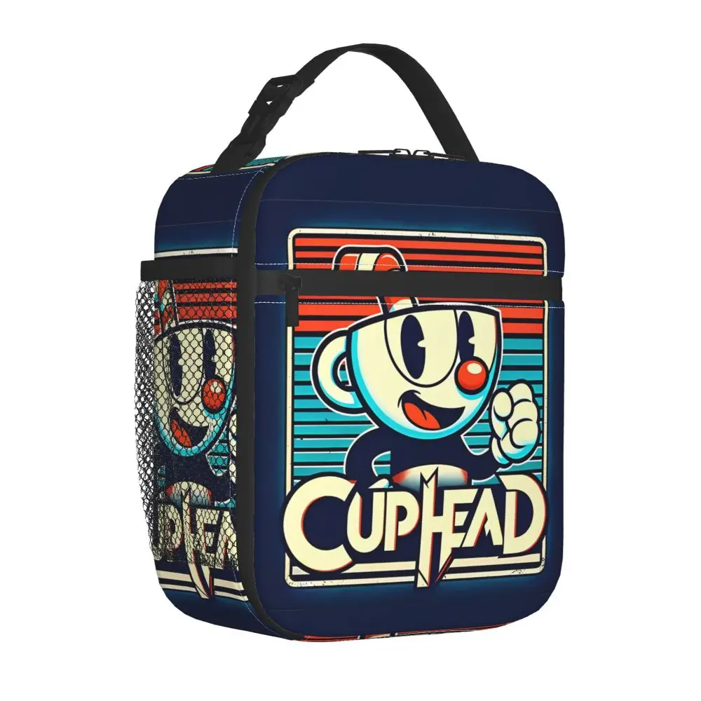 Cuphead Printed Kawaii Insulated Lunch Bag