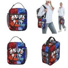Cuphead Game Insulated Lunch Bag Cuphead Game Insulated Lunch Bag