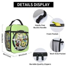 Cuphead Game Insulated Lunch Bag Cuphead Game Insulated Lunch Bag