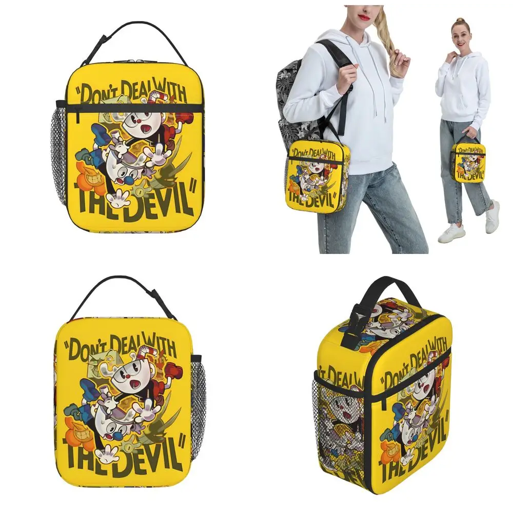 Kawaii Game Cuphead Don't Deal With The Devil Lunch Bag