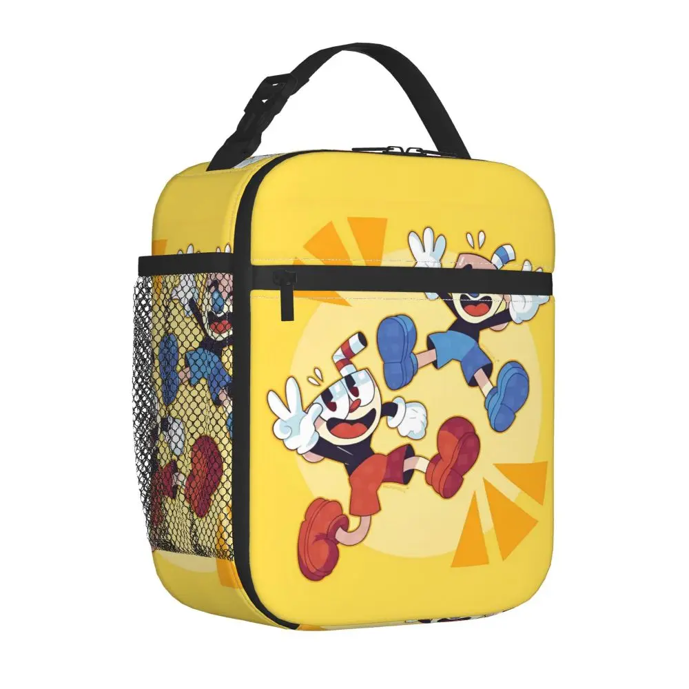 Kawaii Cuphead Insulated Lunch Bag