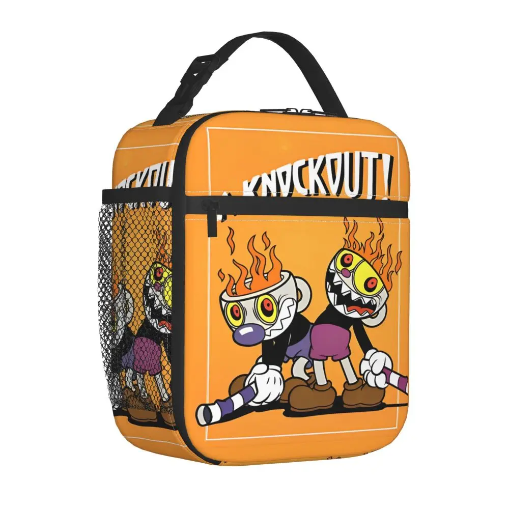 Game Cuphead Knock Out Insulated Kawaii Lunch Bag