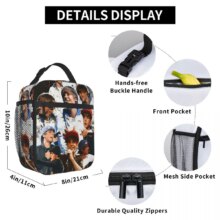 Justin Bieber Insulated Lunch Bags Portable Music Meal Container Cooler Bag Tote Lunch Box Beach Outdoor Food Storage Bags Justin Bieber Insulated Lunch Bags Portable Music Meal Container Cooler Bag Tote Lunch Box Beach Outdoor Food Storage Bags