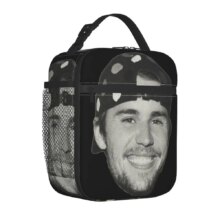 Justin Bieber Insulated Lunch Bags Portable Music Meal Container Cooler Bag Tote Lunch Box Beach Outdoor Food Storage Bags Justin Bieber Insulated Lunch Bags Portable Music Meal Container Cooler Bag Tote Lunch Box Beach Outdoor Food Storage Bags