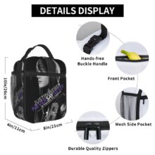 Justin Bieber Insulated Lunch Bags Portable Music Meal Container Cooler Bag Tote Lunch Box Beach Outdoor Food Storage Bags Justin Bieber Insulated Lunch Bags Portable Music Meal Container Cooler Bag Tote Lunch Box Beach Outdoor Food Storage Bags