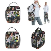 Justin Bieber Insulated Lunch Bags Portable Music Meal Container Cooler Bag Tote Lunch Box Beach Outdoor Food Storage Bags Justin Bieber Insulated Lunch Bags Portable Music Meal Container Cooler Bag Tote Lunch Box Beach Outdoor Food Storage Bags