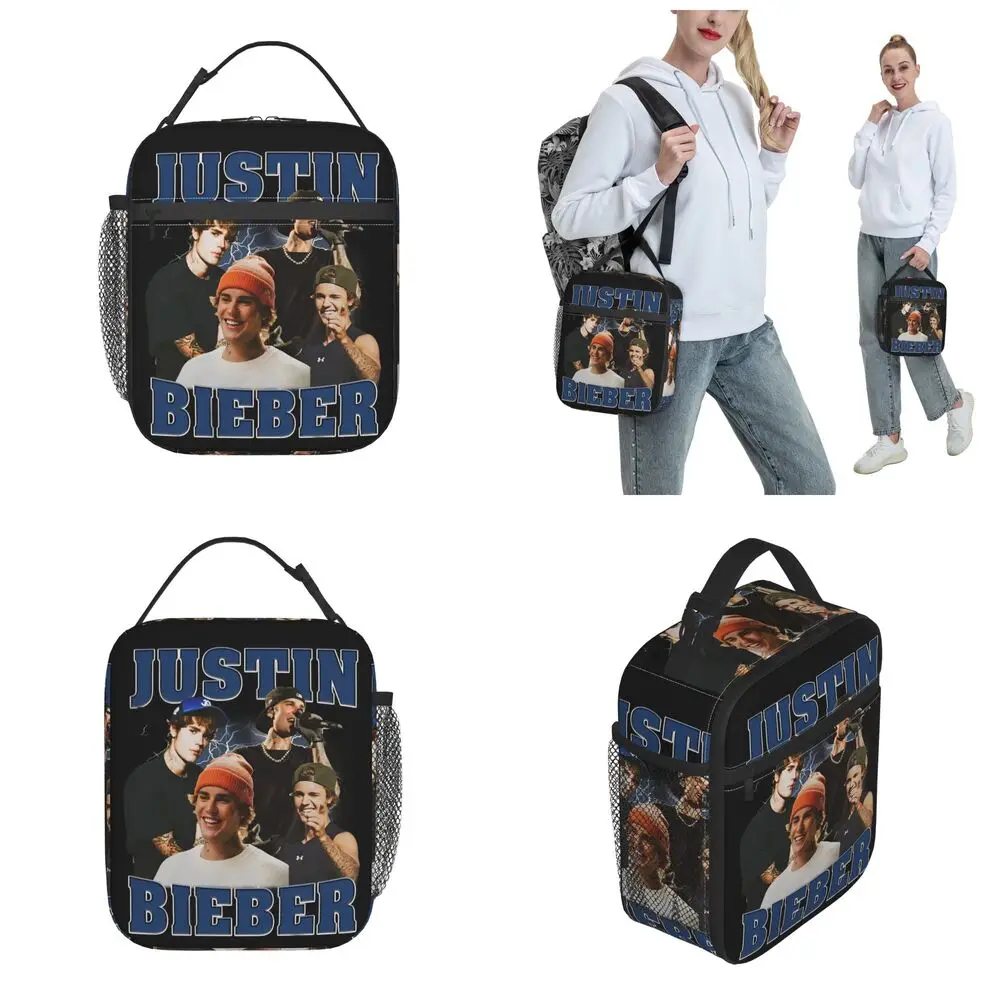 Kawaii Justin Bieber Insulated Lunch Bag