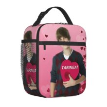 Justin Bieber Insulated Lunch Bags Portable Music Meal Container Cooler Bag Tote Lunch Box Beach Outdoor Food Storage Bags Justin Bieber Insulated Lunch Bags Portable Music Meal Container Cooler Bag Tote Lunch Box Beach Outdoor Food Storage Bags