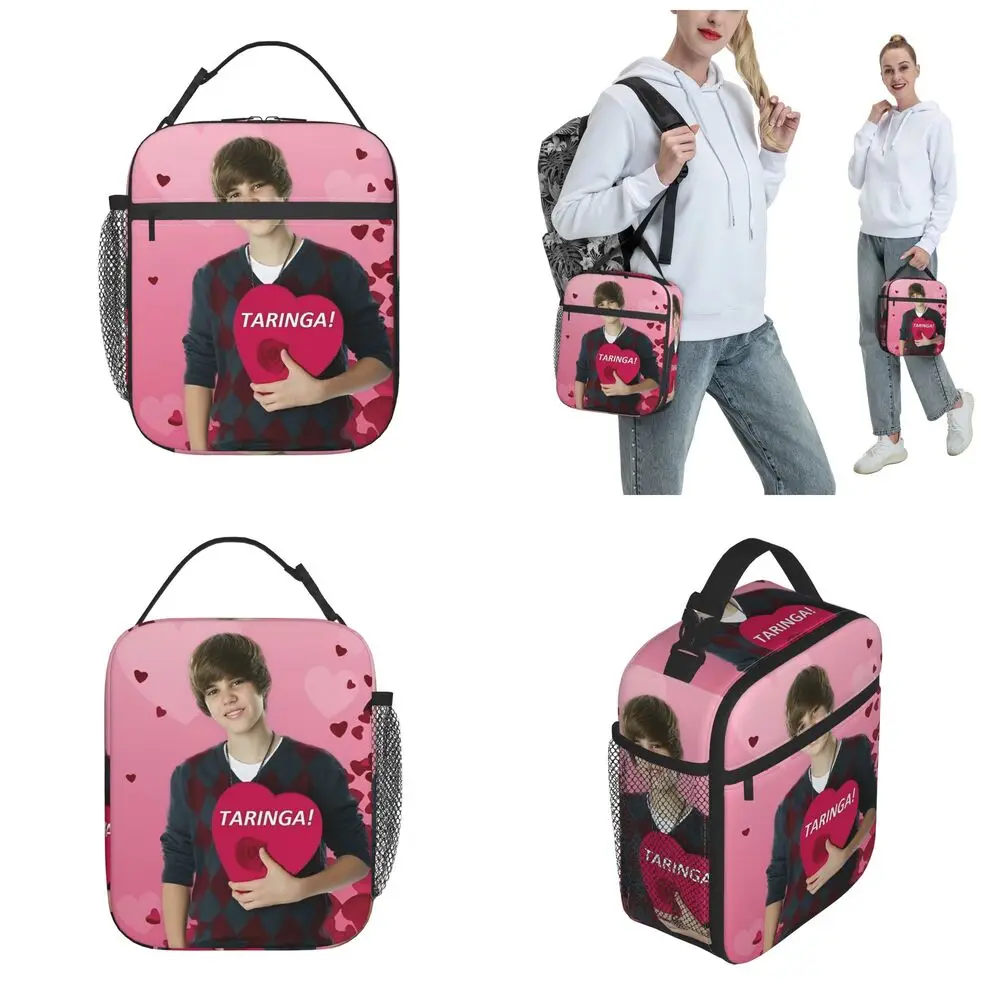 Justin Bieber Kawaii Printed Lunch Bag