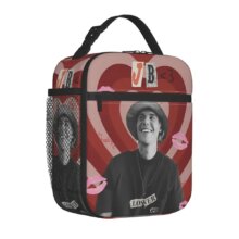 Justin Bieber Insulated Lunch Bags Portable Music Meal Container Cooler Bag Tote Lunch Box Beach Outdoor Food Storage Bags Justin Bieber Insulated Lunch Bags Portable Music Meal Container Cooler Bag Tote Lunch Box Beach Outdoor Food Storage Bags