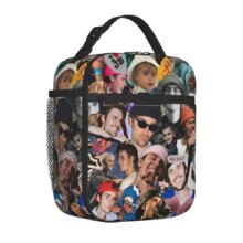 Justin Bieber Insulated Lunch Bags Portable Music Meal Container Cooler Bag Tote Lunch Box Beach Outdoor Food Storage Bags Justin Bieber Insulated Lunch Bags Portable Music Meal Container Cooler Bag Tote Lunch Box Beach Outdoor Food Storage Bags