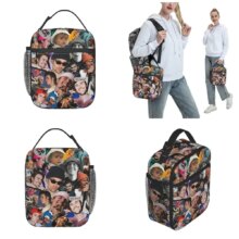 Justin Bieber Insulated Lunch Bags Portable Music Meal Container Cooler Bag Tote Lunch Box Beach Outdoor Food Storage Bags Justin Bieber Insulated Lunch Bags Portable Music Meal Container Cooler Bag Tote Lunch Box Beach Outdoor Food Storage Bags