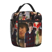 Justin Bieber Insulated Lunch Bags Portable Music Meal Container Cooler Bag Tote Lunch Box Beach Outdoor Food Storage Bags Justin Bieber Insulated Lunch Bags Portable Music Meal Container Cooler Bag Tote Lunch Box Beach Outdoor Food Storage Bags