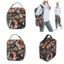 Justin Bieber Insulated Lunch Bags Portable Music Meal Container Cooler Bag Tote Lunch Box Beach Outdoor Food Storage Bags Justin Bieber Insulated Lunch Bags Portable Music Meal Container Cooler Bag Tote Lunch Box Beach Outdoor Food Storage Bags