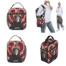Justin Bieber Insulated Lunch Bags Portable Music Meal Container Cooler Bag Tote Lunch Box Beach Outdoor Food Storage Bags Justin Bieber Insulated Lunch Bags Portable Music Meal Container Cooler Bag Tote Lunch Box Beach Outdoor Food Storage Bags